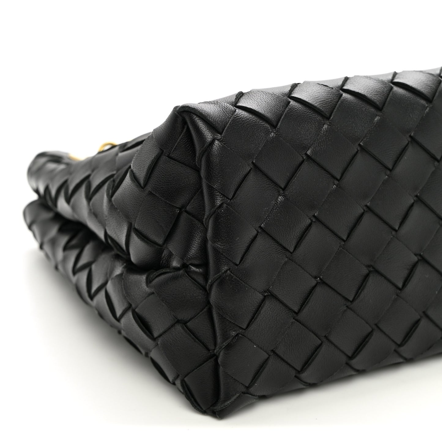Nappa Intrecciato Small Andiamo Shoulder Bag Black