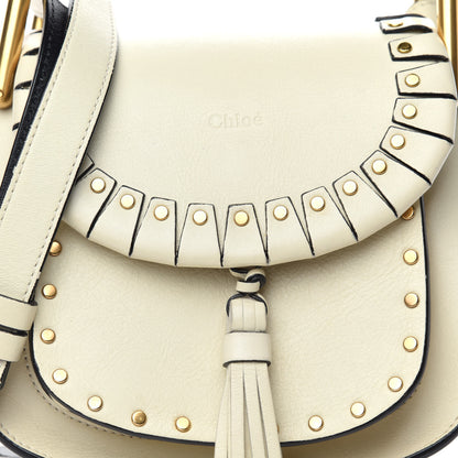 Chloe Calfskin Studded Mini Hudson Shoulder Bag Abstract White 8 of 10