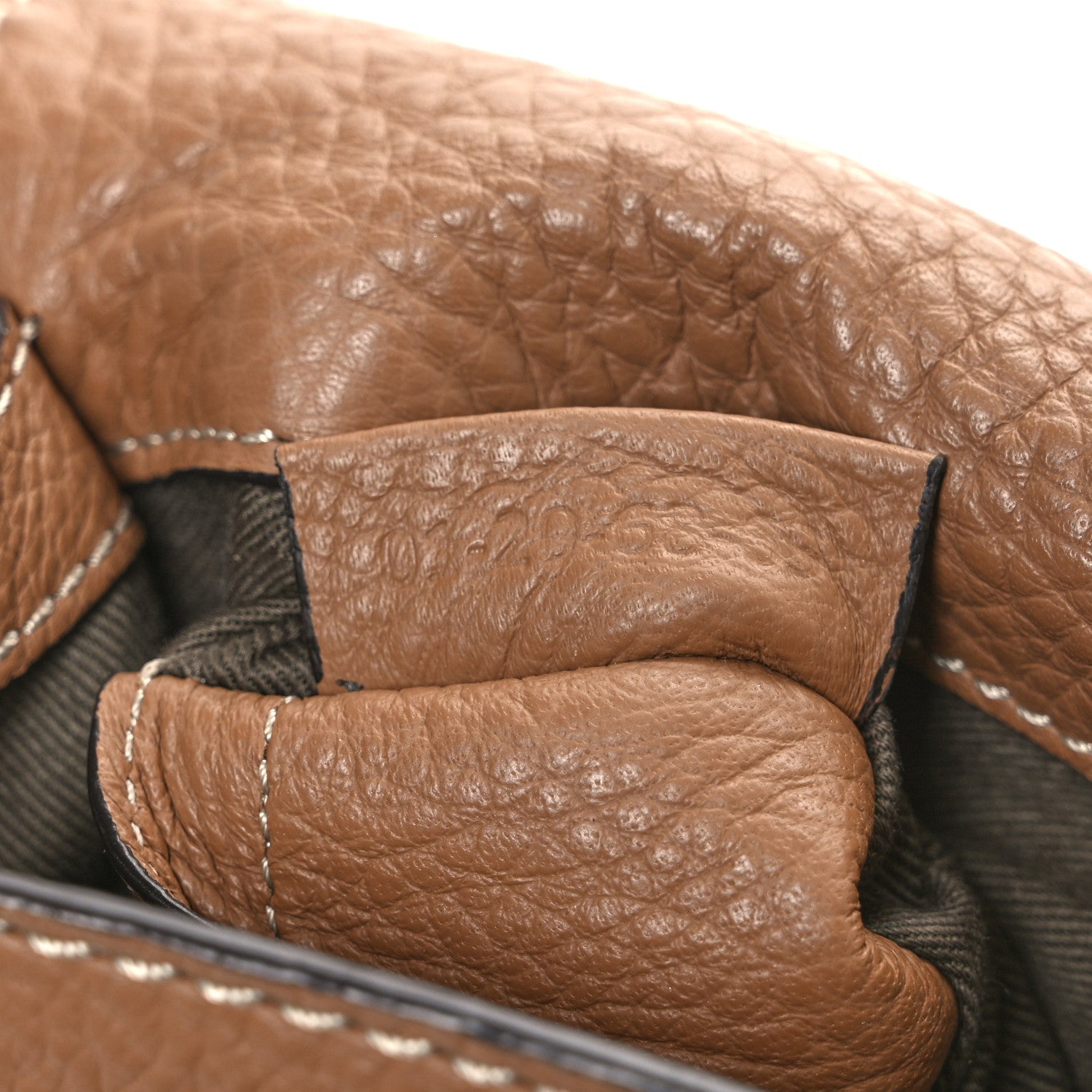 Chloe Calfskin Mini Marcie Round Crossbody Bag Nut 8 of 13