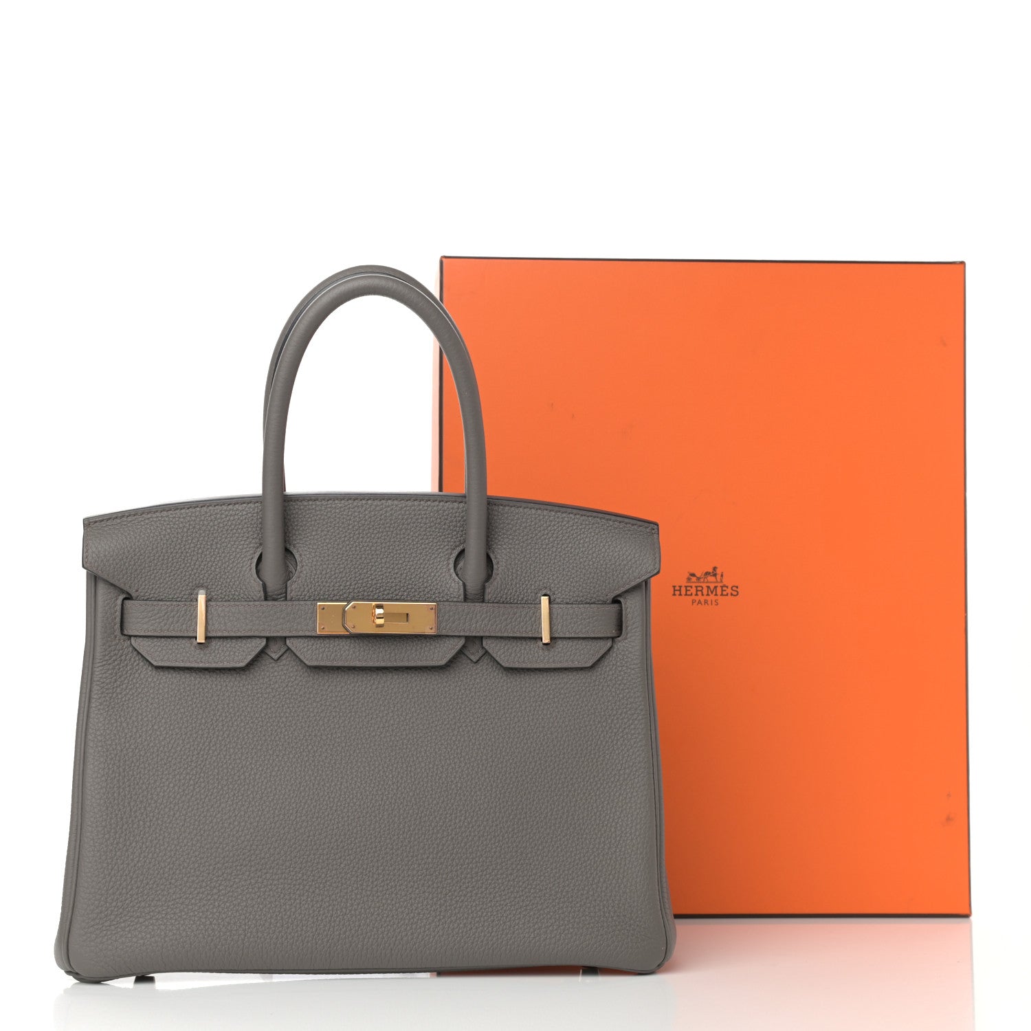 Hermes Togo Birkin 30 Etain 15 of 15