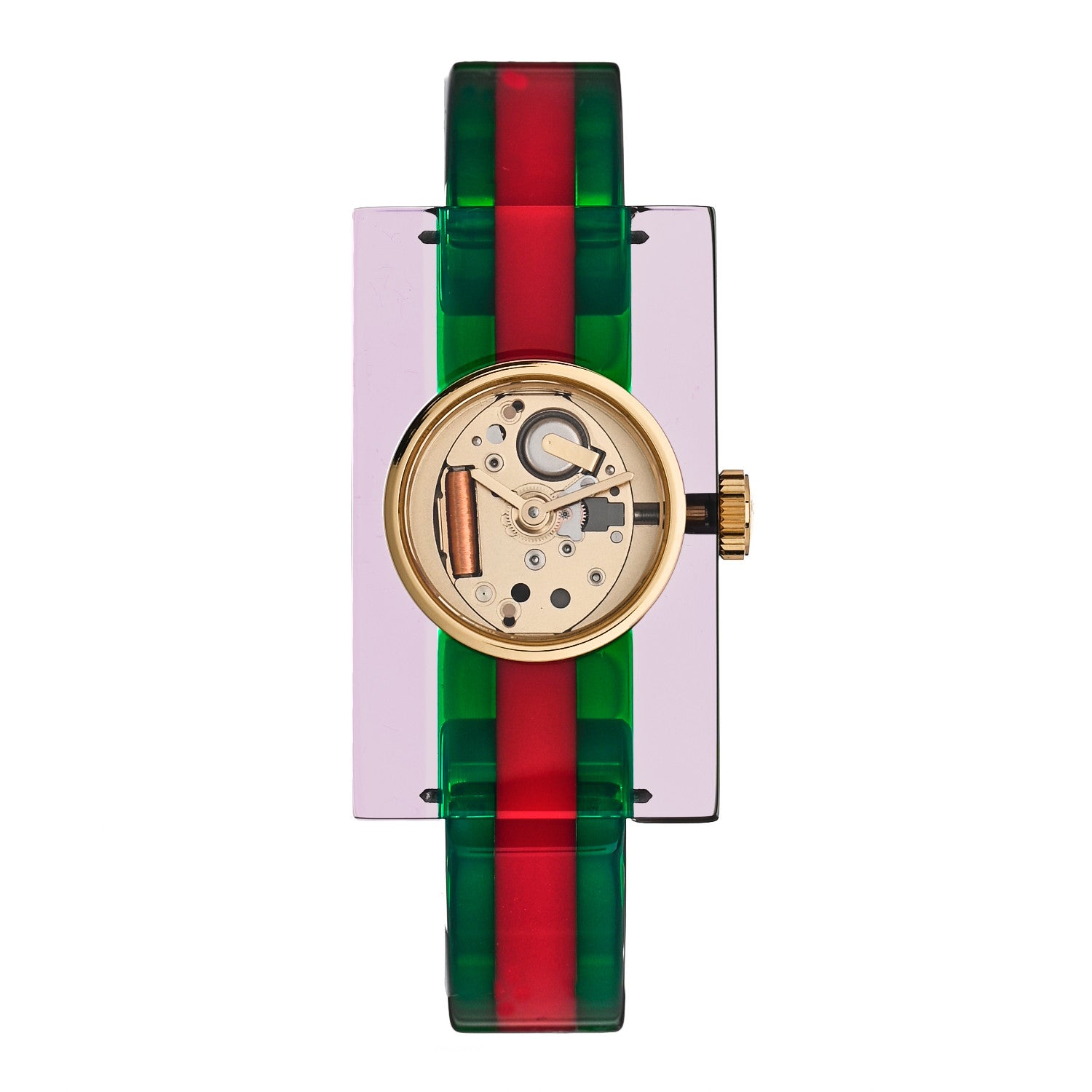 Gucci Stainless Steel Plexiglass 24mm Quartz Watch 1 of 5