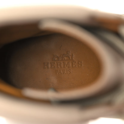 Hermes Calfskin Bridge Ankle Boots 36.5 Beige Grege 7 of 10