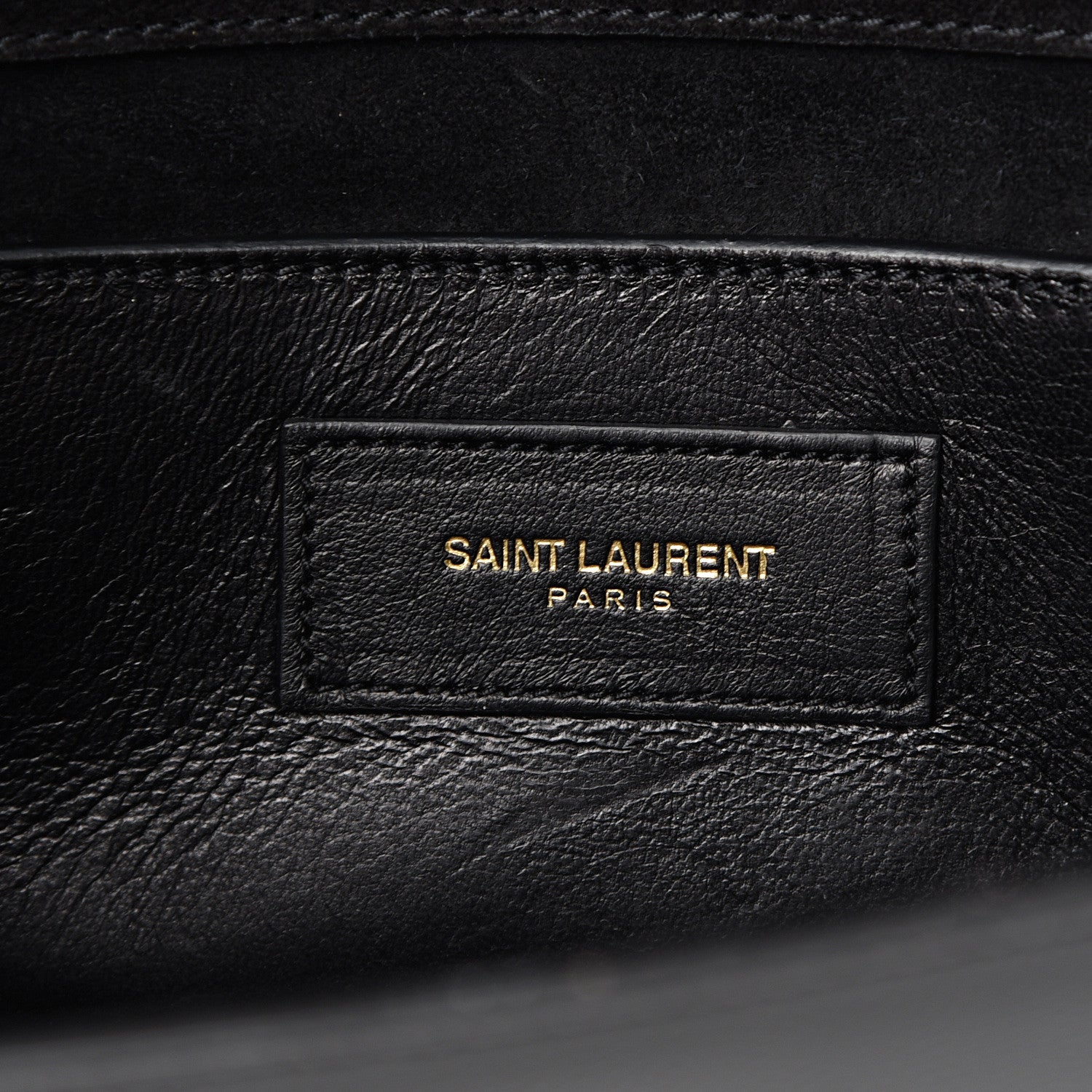 Saint Laurent Grain De Poudre Monogram Cassandre Clutch Black 5 of 9