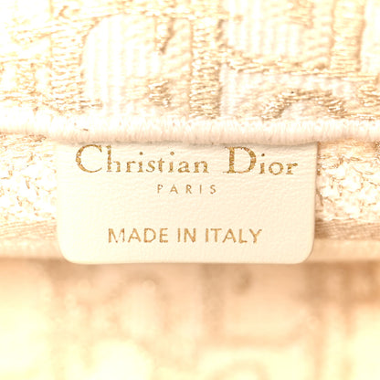 Christian Dior Oblique Mini Book Tote With Strap Gold Multicolor 6 of 11