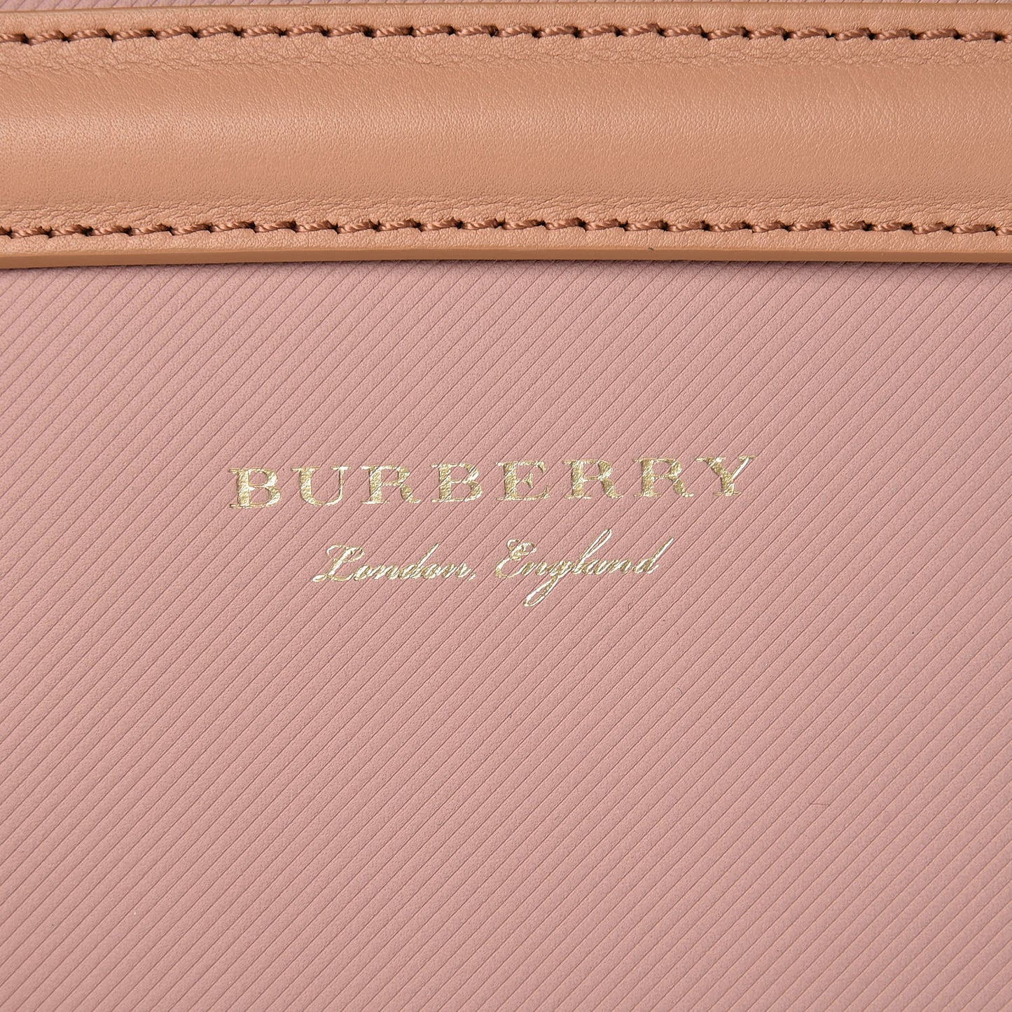 Trench Calfskin Medium Zip Lock Pouch Ash Rose Pale Clementine