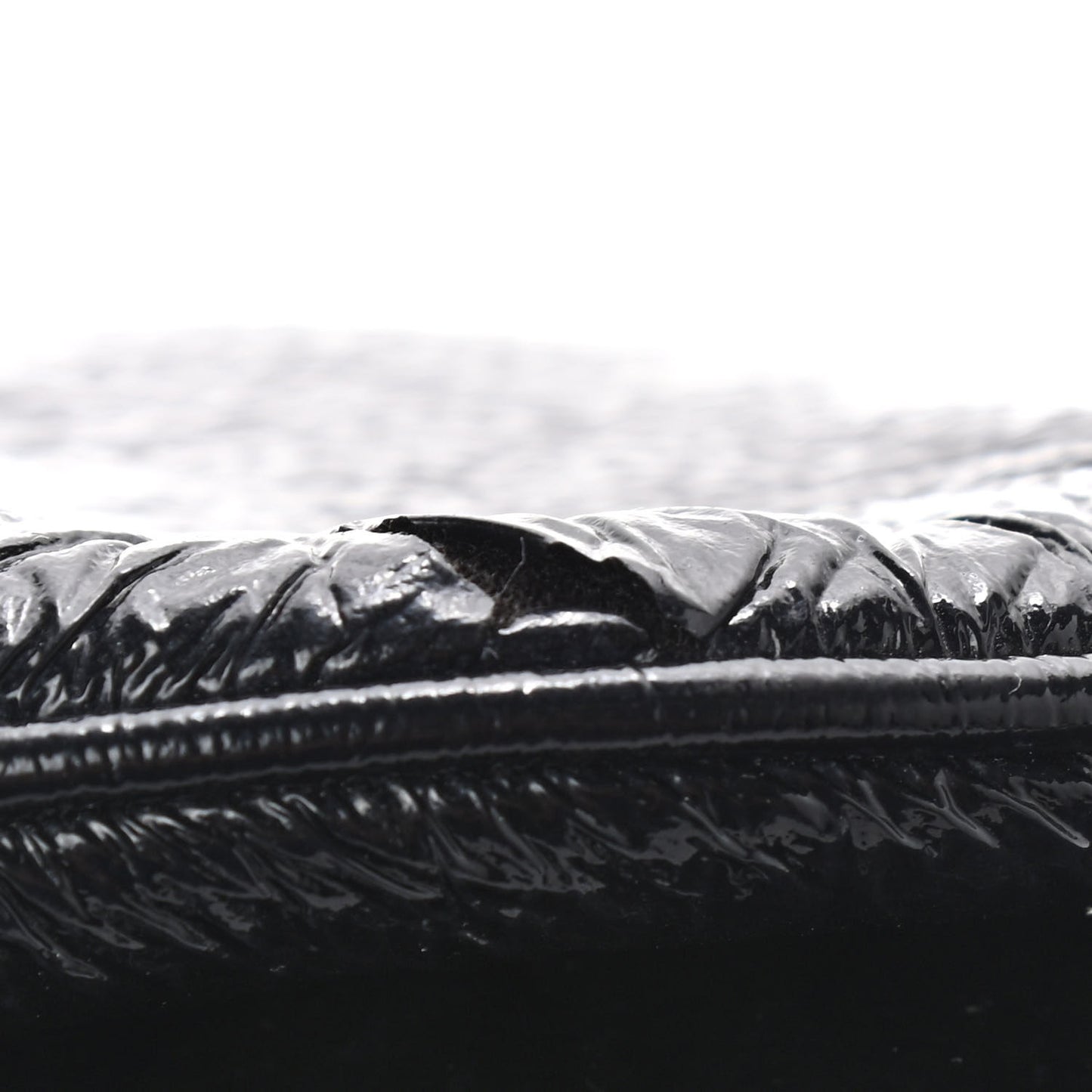Vinyl Rodeo Accordion Flap Bag Black