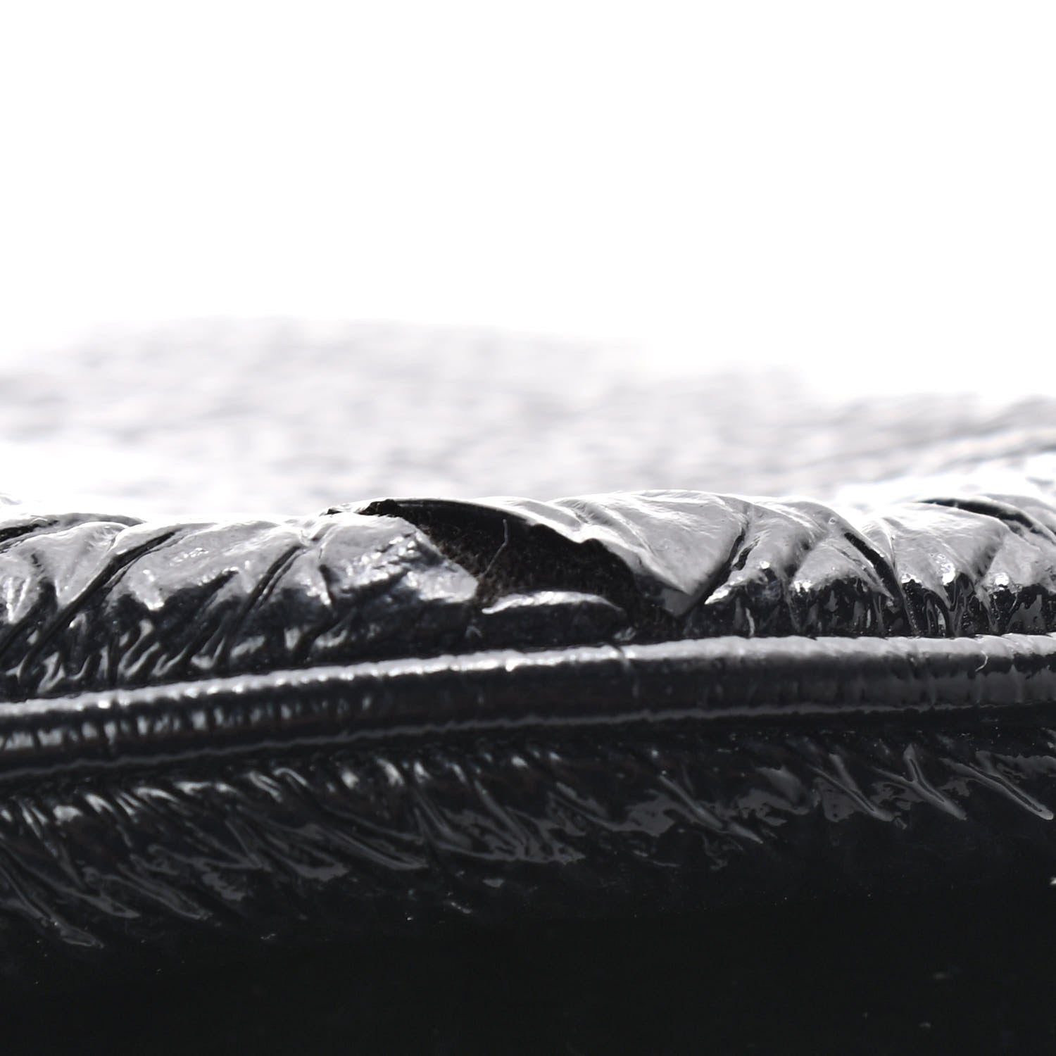 Chanel Vinyl Rodeo Accordion Flap Bag Black 12 of 17