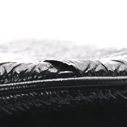 Chanel Vinyl Rodeo Accordion Flap Bag Black 12 of 17