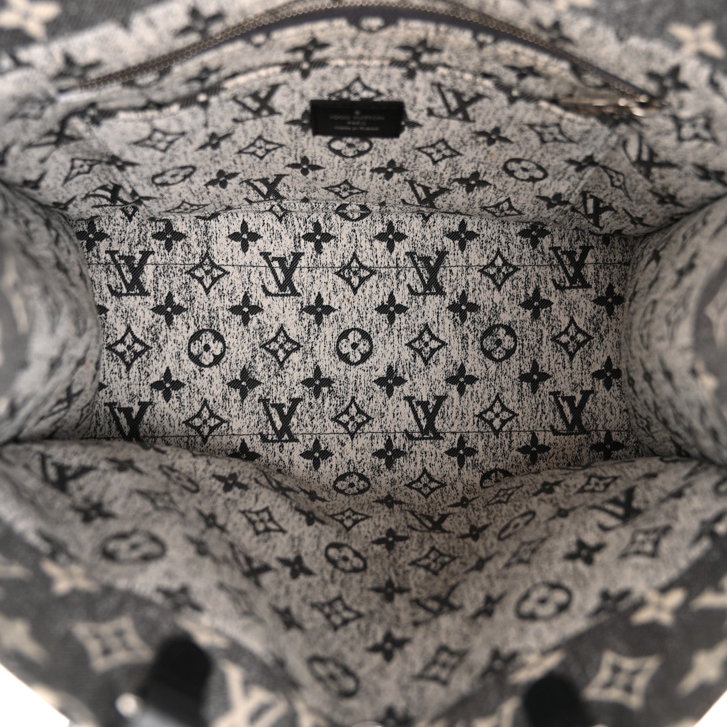 Louis Vuitton Monogram Jacquard Denim Onthego MM Black 5 of 9