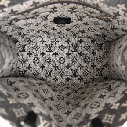 Louis Vuitton Monogram Jacquard Denim Onthego MM Black 5 of 9