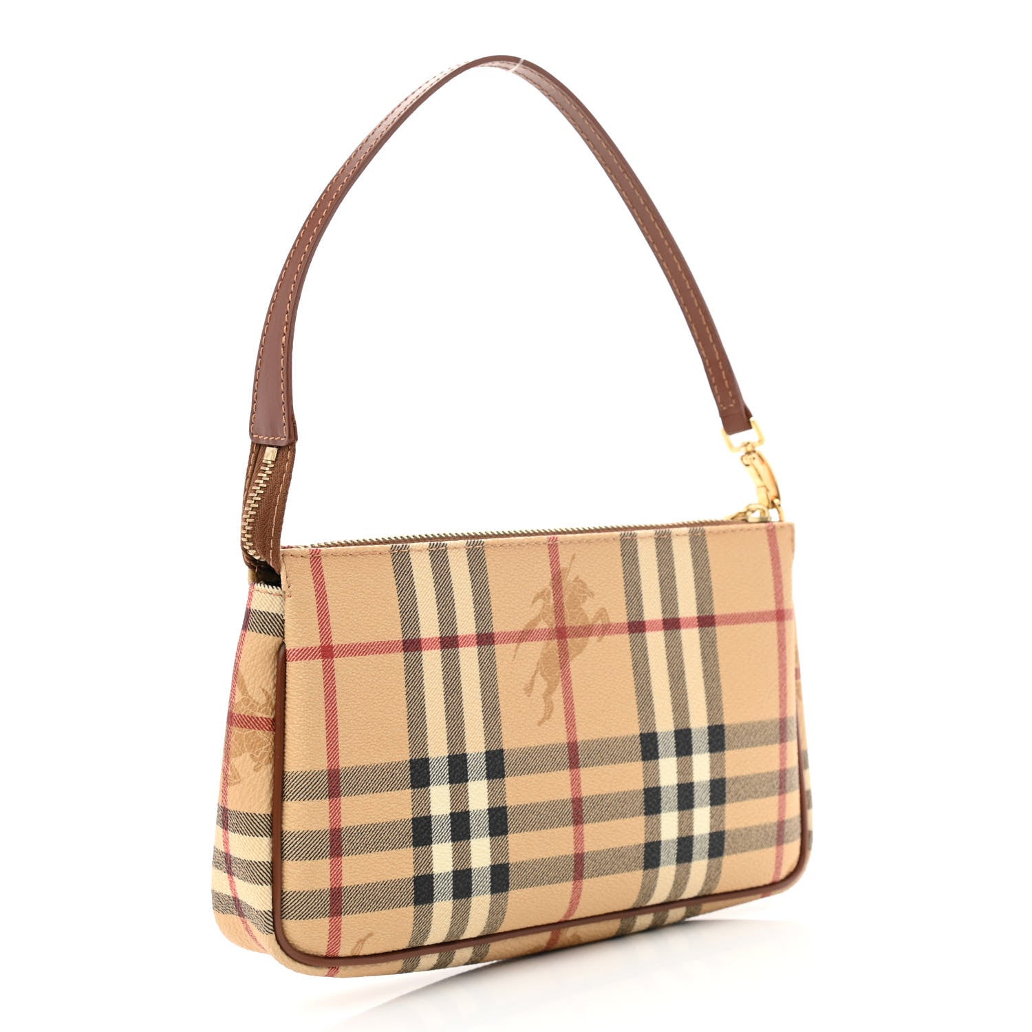 Burberry Haymarket Check Pochette Chocolate 3 of 13