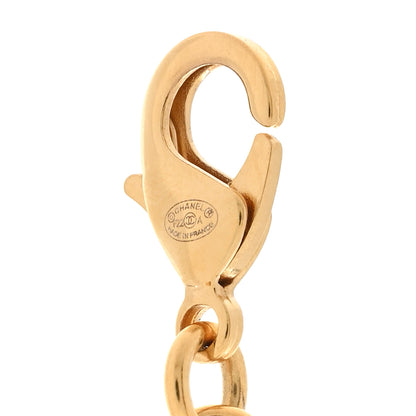 Chanel Crystal CC Chain Link Bracelet Gold 4 of 5