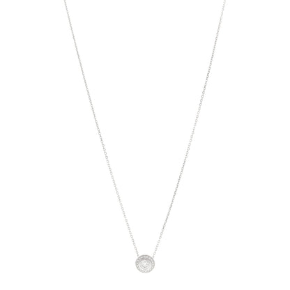 Cartier 18K White Gold Diamond 21.ctw D'Amour Pave Pendant Necklace 1 of 5