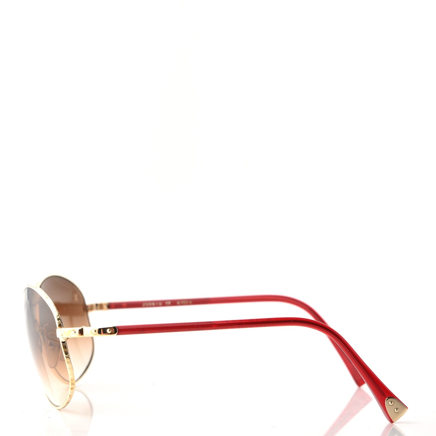 Louis Vuitton Conspiration Aviator Sunglasses Z0081U Gold 3 of 7