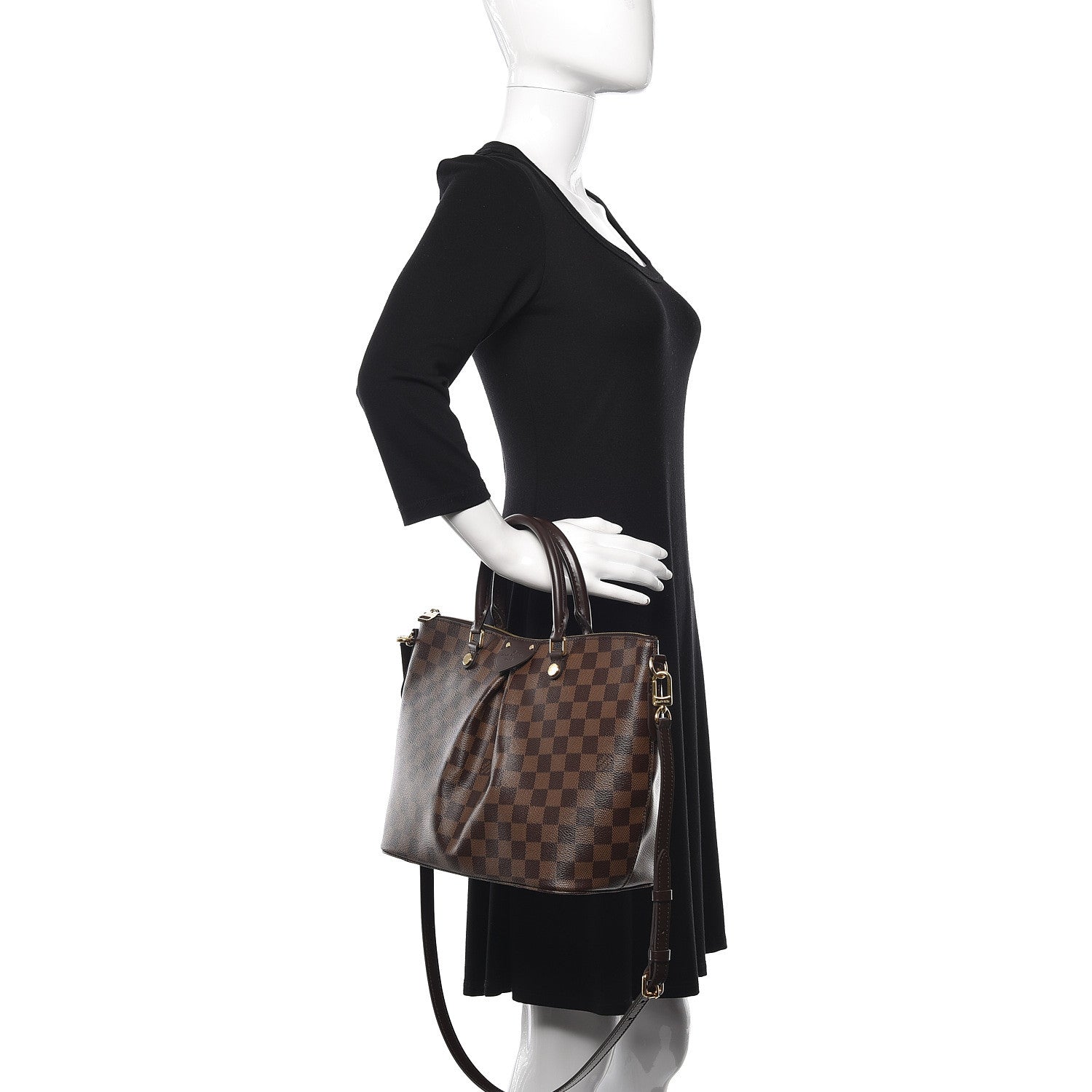 Louis Vuitton Damier Ebene Siena MM 2 of 12