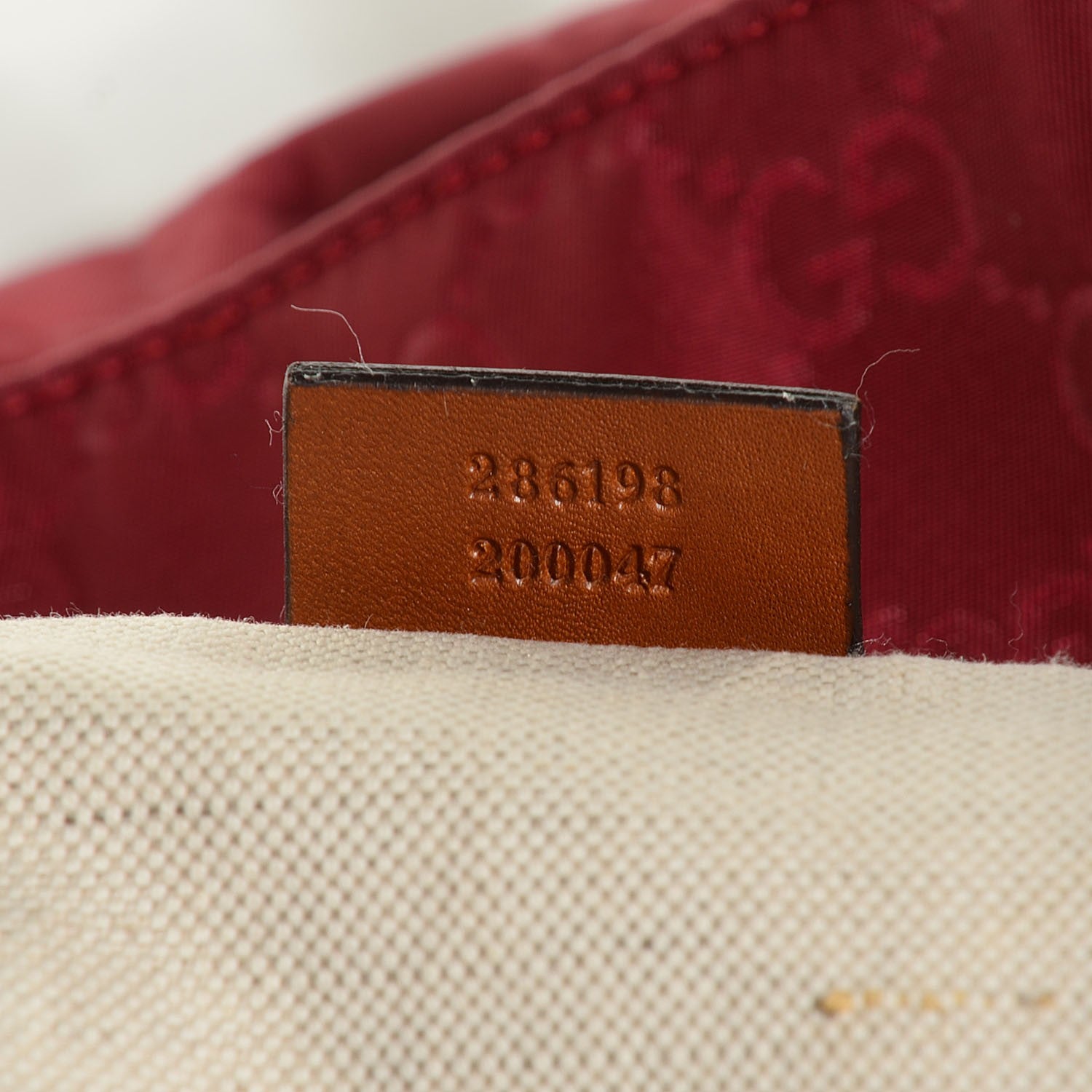Gucci Nylon Monogram Large Tote Red 14 of 20