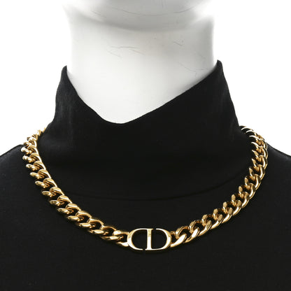 Christian Dior Metal Choker Necklace Gold 5 of 10