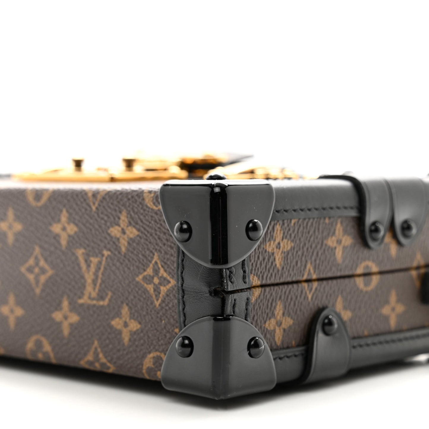 LOUIS VUITTON Monogram Petite Malle Black