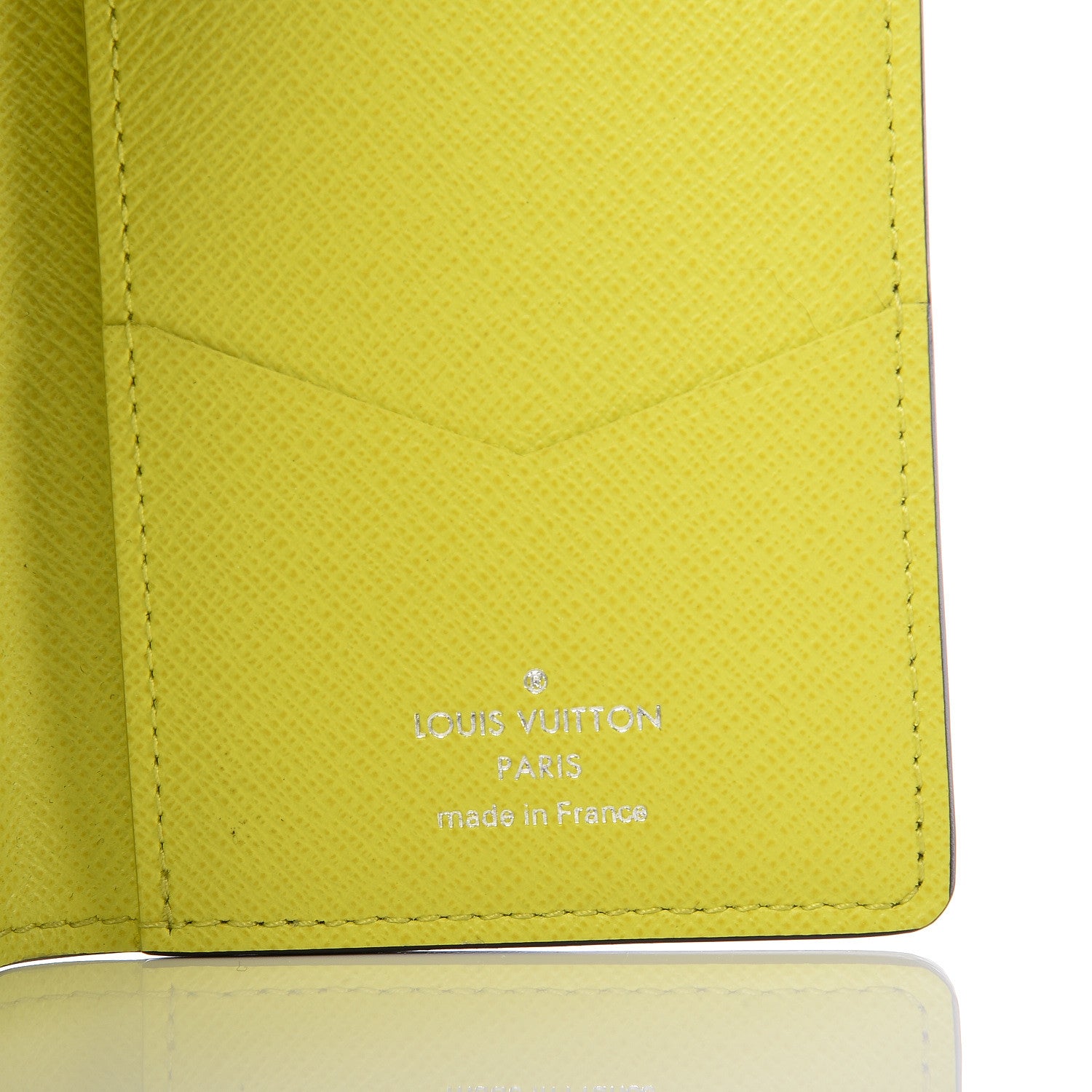 Louis Vuitton Monogram Taiga Pocket Organizer Yellow 6 of 7
