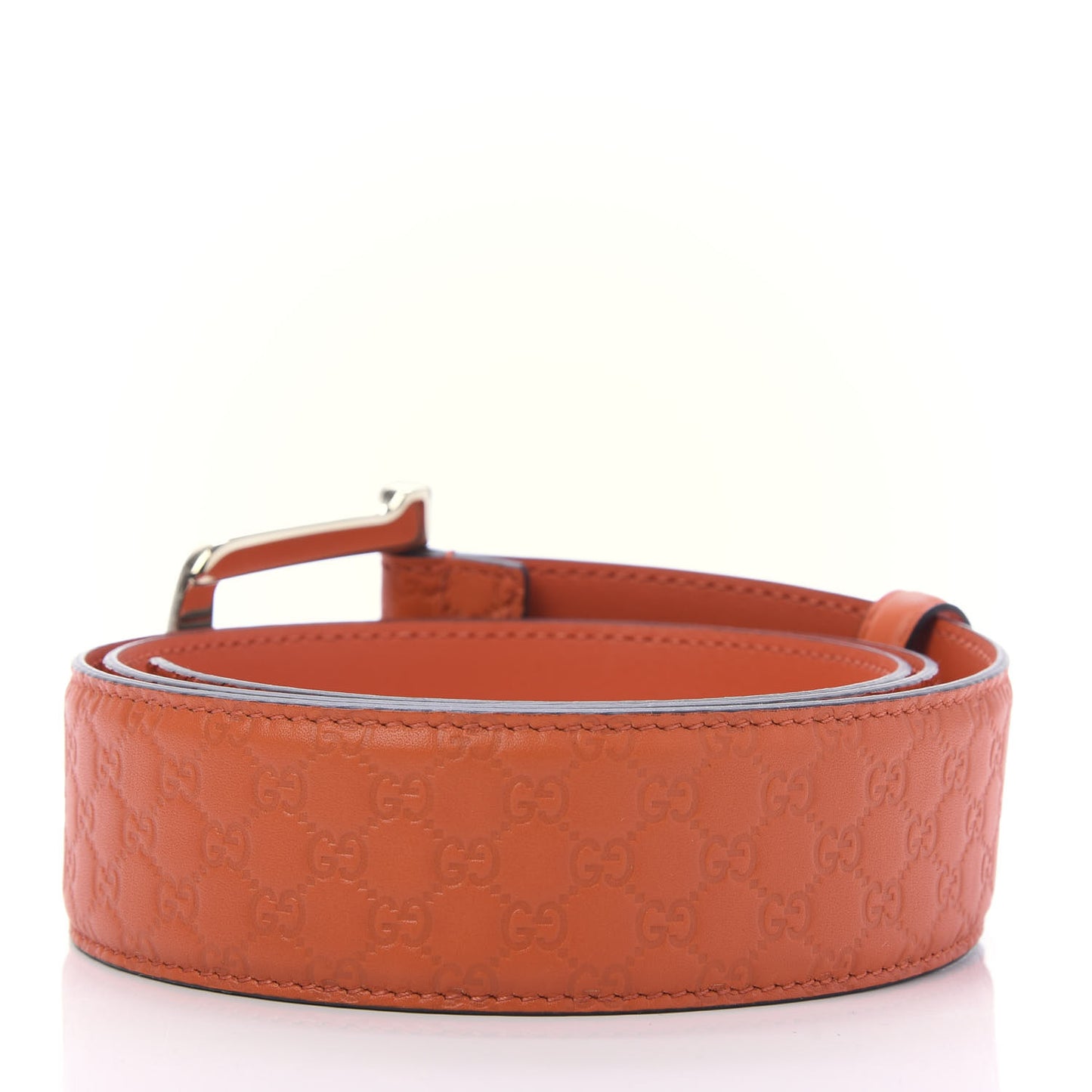 Soft Microguccissima 40mm Belt 95 38 Sun Orange