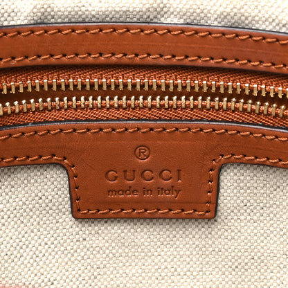 Gucci Canvas Web Medium Interlocking G Tote Bag White 6 of 10