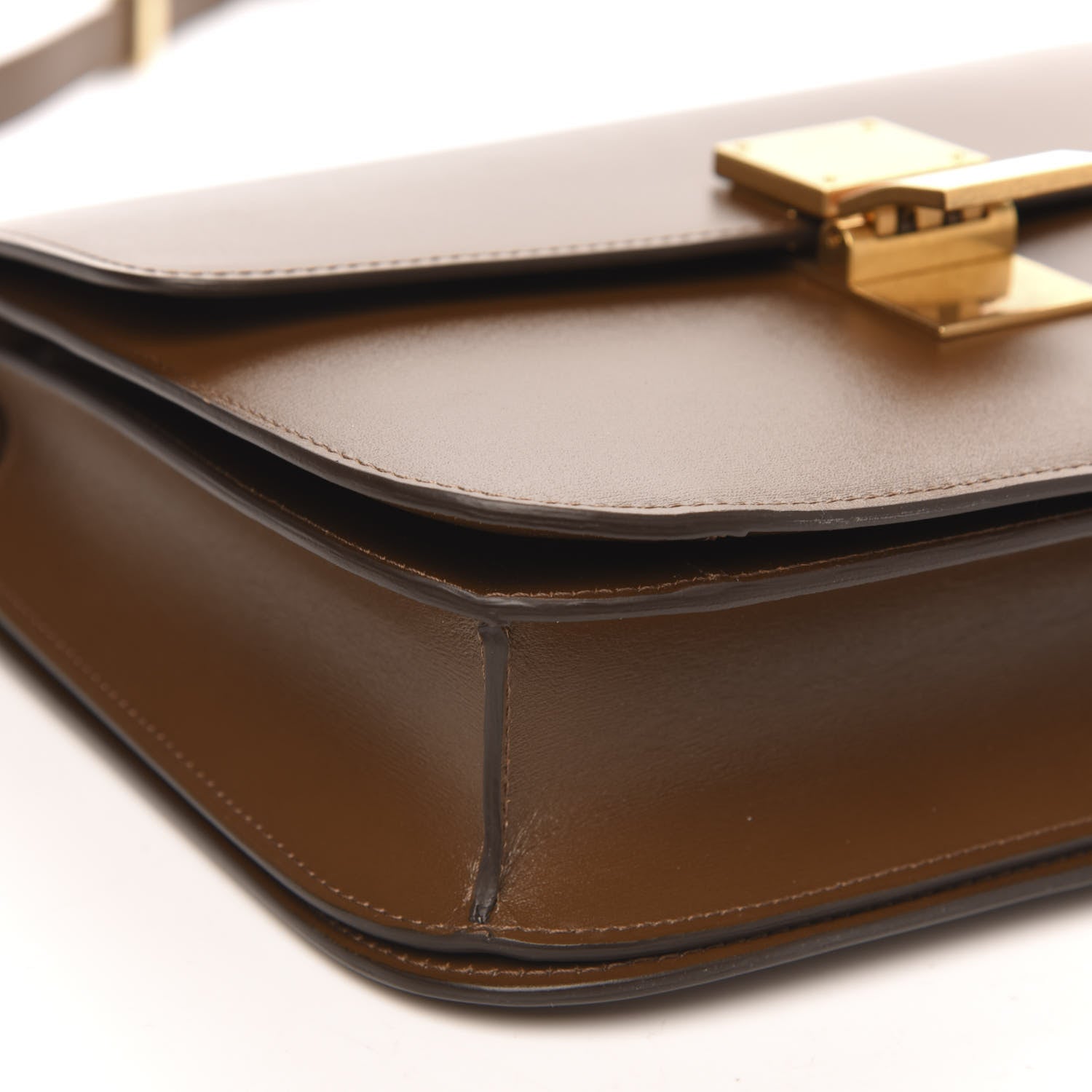 Celine Box Calfskin Medium Classic Box Flap Bag Camel 8 of 9