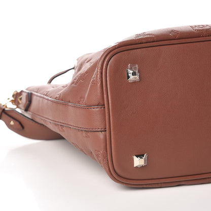 MCM Calfskin Ottomar Monogram Essential Bucket Brown 6 of 10