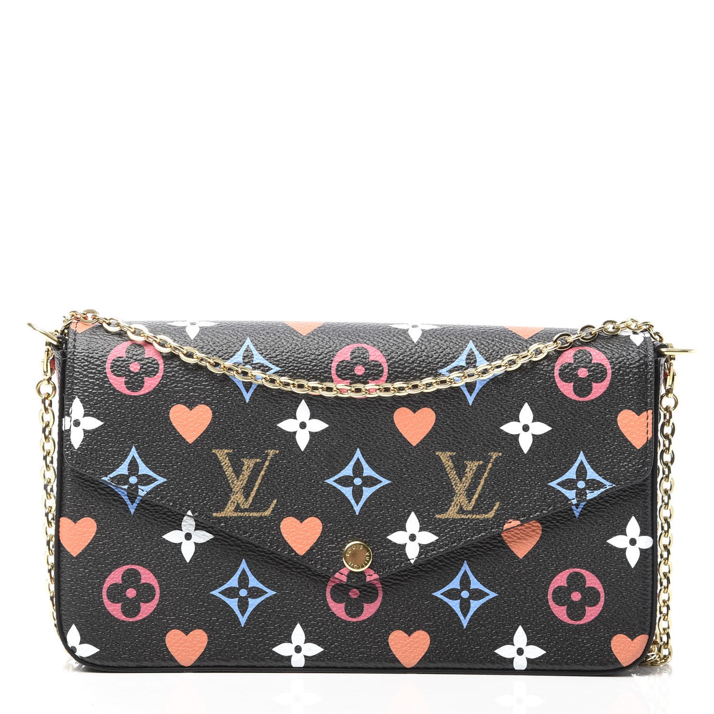 Game On Felicie Chain Wallet Black