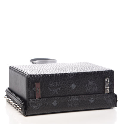 MCM Visetos Small Berlin Crossbody Black 4 of 10