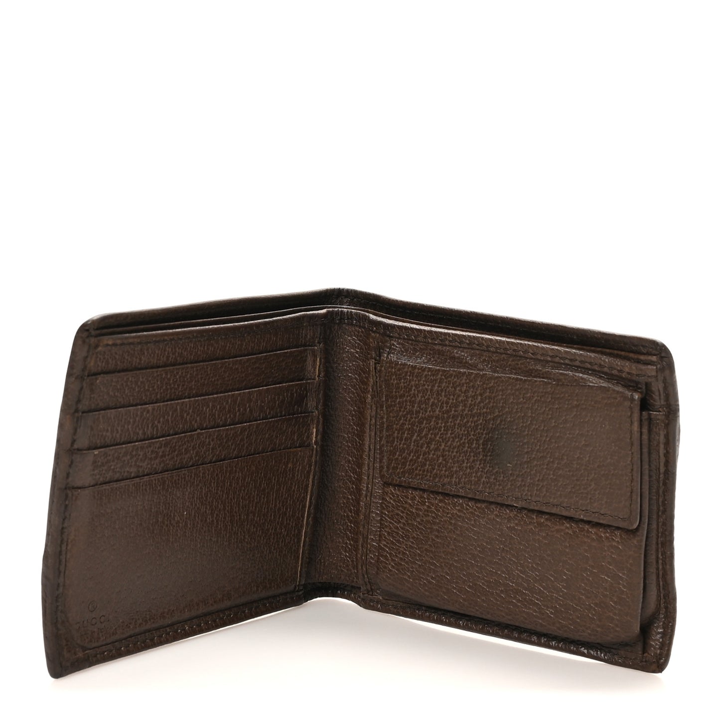 GG Supreme Monogram Web Mens Ophidia Bi-Fold Wallet Beige New Acero