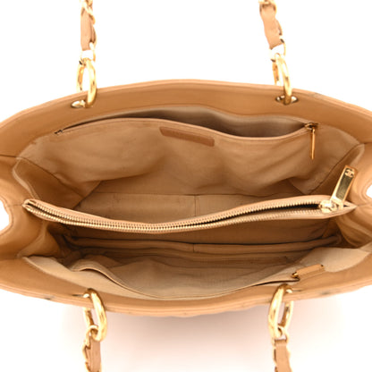 Chanel Caviar Quilted Grand Shopping Tote GST Dark Beige 4 of 12