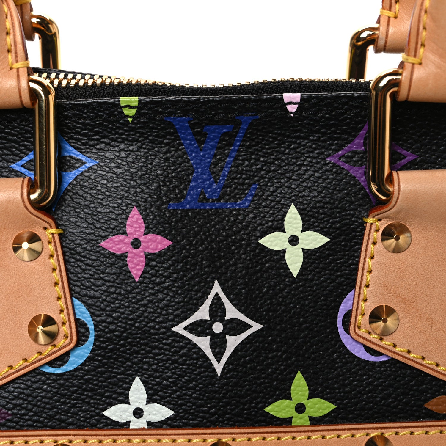 Louis Vuitton Monogram Multicolor Alma Black 7 of 14