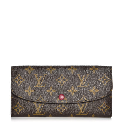 Louis Vuitton Monogram Emilie Wallet Fuchsia 1 of 8