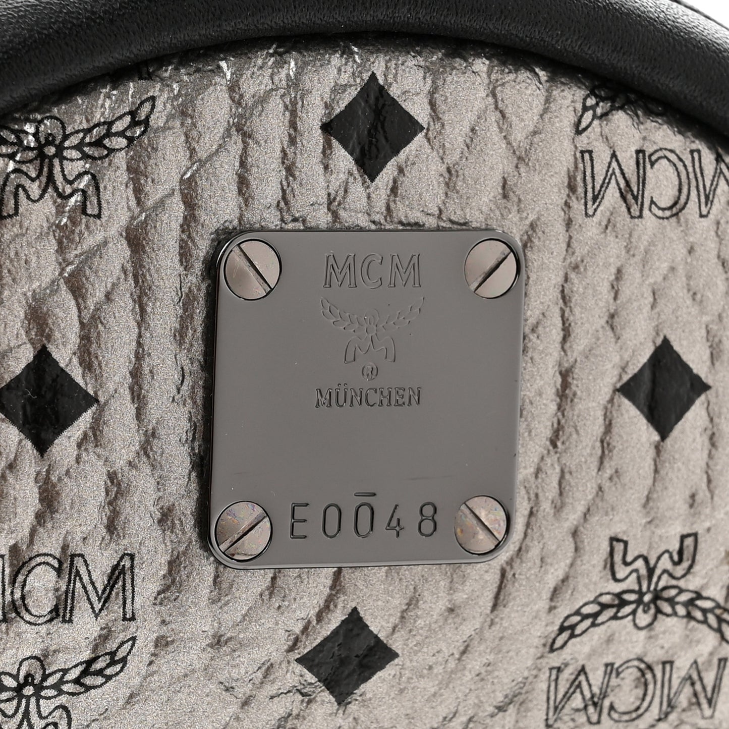 Metallic Visetos Studded X-Mini Bebe Boo Backpack Silver