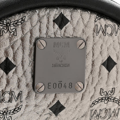 MCM Metallic Visetos Studded X-Mini Bebe Boo Backpack Silver 6 of 12