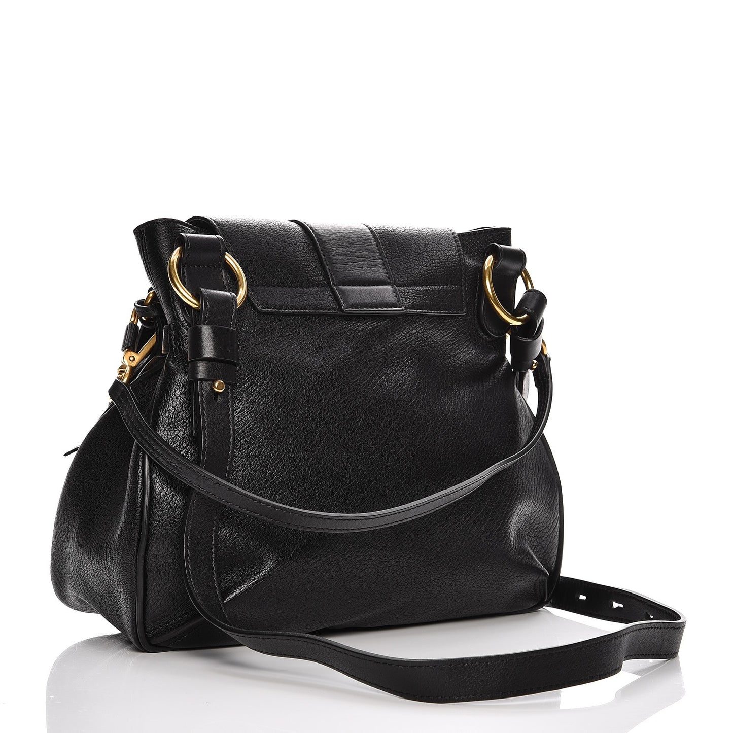 Lambskin Small Lexa Shoulder Bag Black