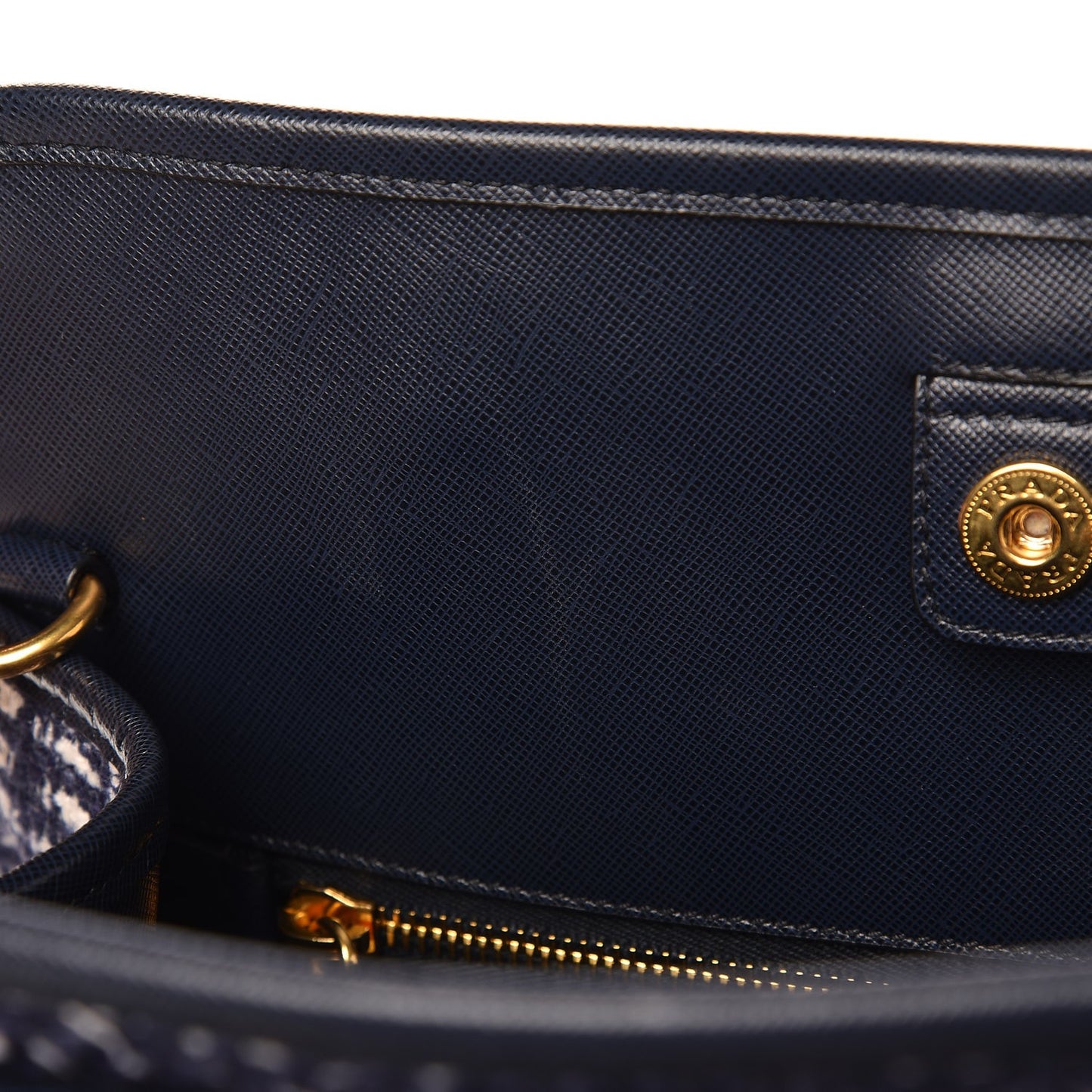 Tela Tweed Saffiano Tote Bag Inchiostro