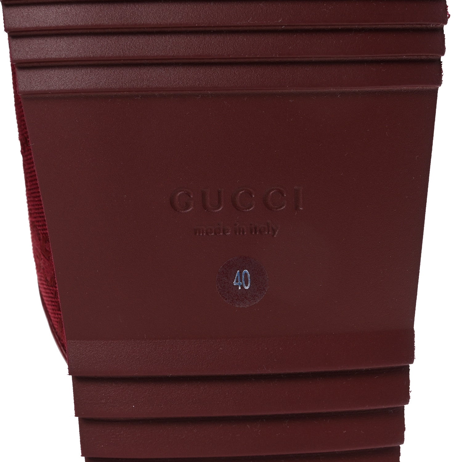 Gucci GG Supreme Monogram Womens Horsebit Slippers 40 Rosso Ancora 7 of 10