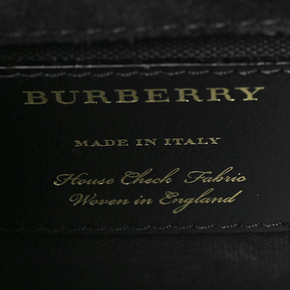 Burberry Derby Calfskin House Check Small Macken Crossbody Bag Black 6 of 10