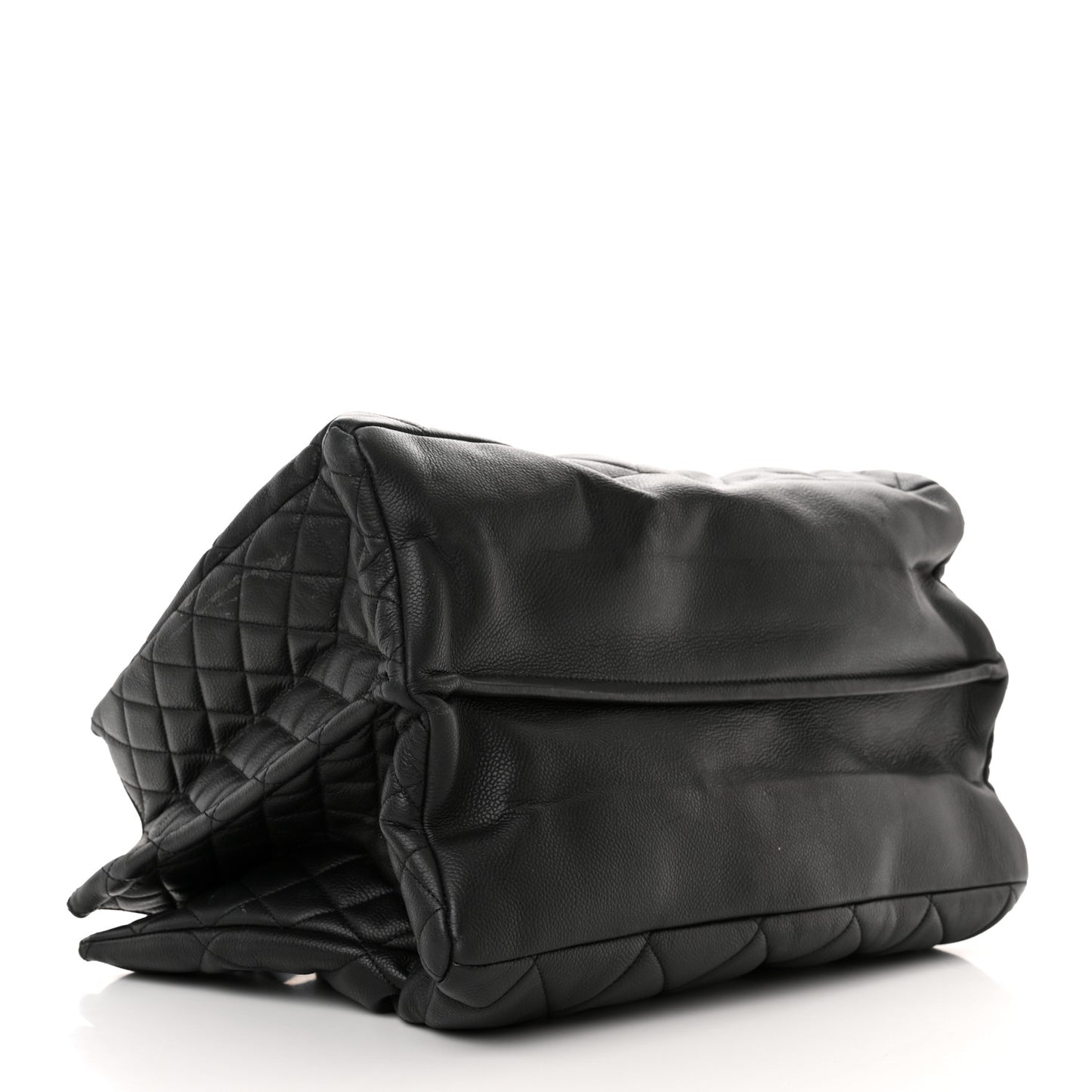 Caviar Quilted Coco Casual Tote Black