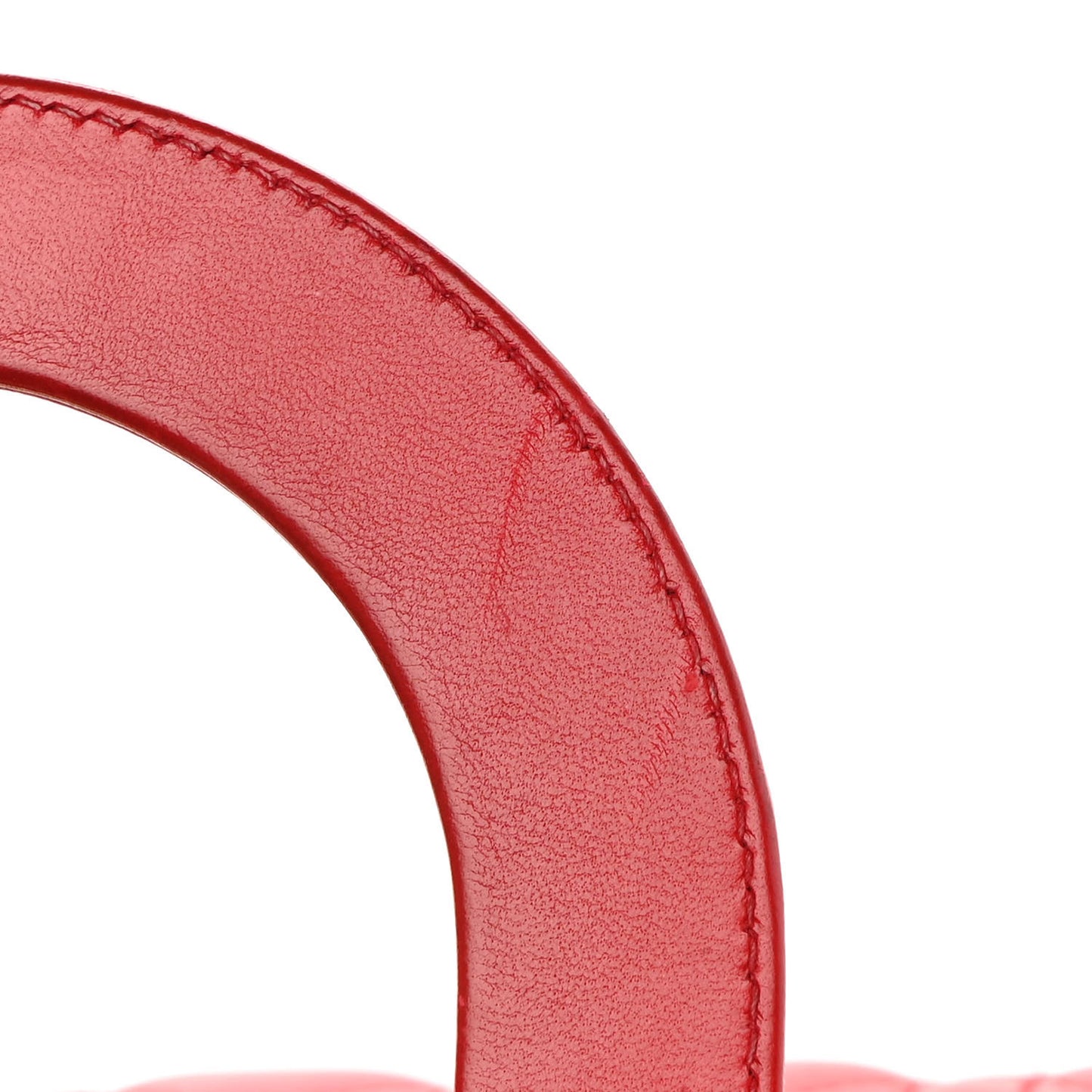 Lambskin Cannage Small Lucky Badges My Lady Dior Red