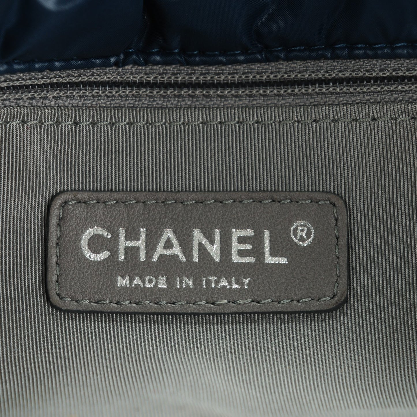 Nylon Quilted Tweed on Stitch Medium Bubble Flap Blue