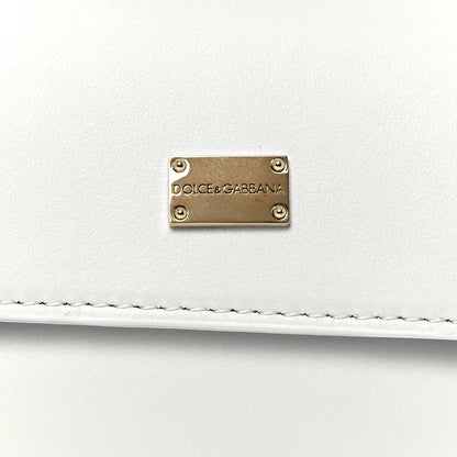 Dolce & Gabbana Calfskin Top Handle Bag White 13 of 13
