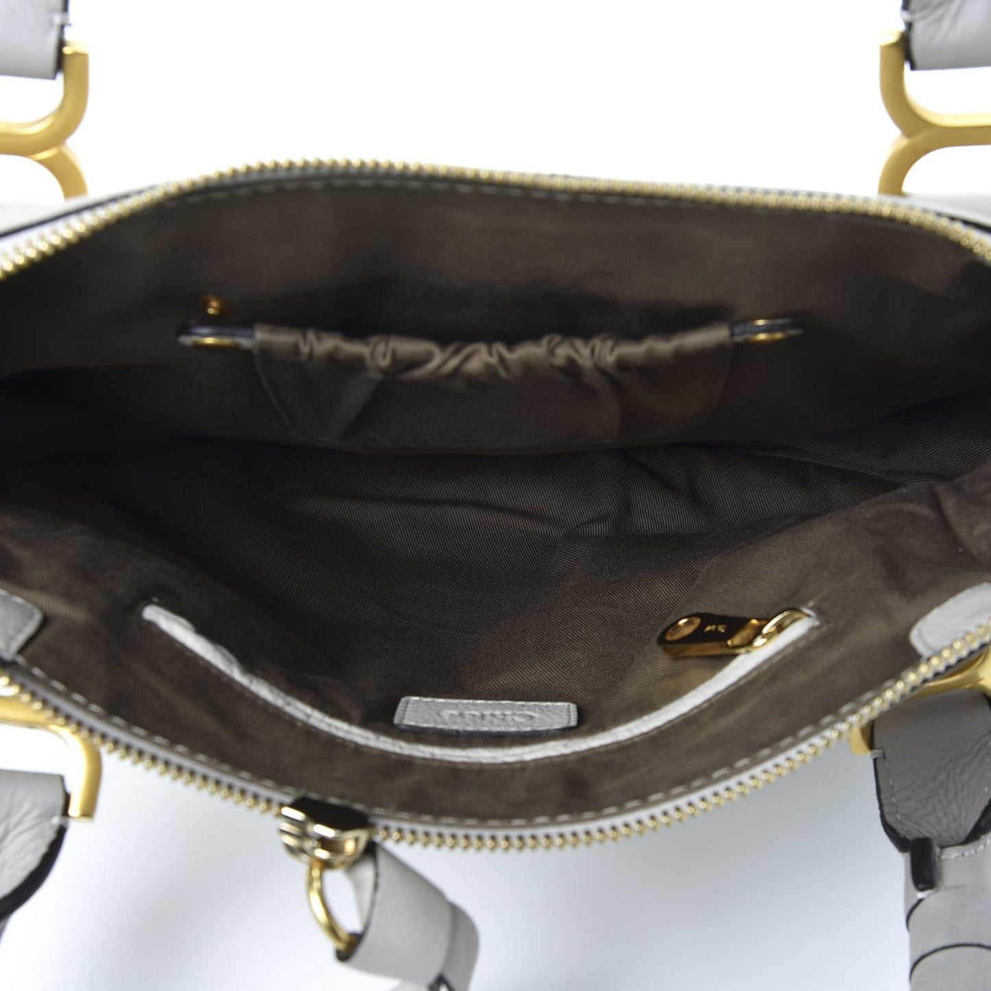 Calfskin Medium Marcie Satchel Cashmere Grey