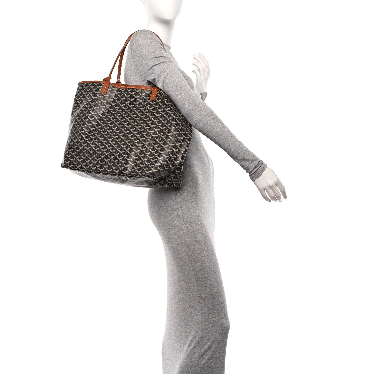 Goyard Goyardine Saint Louis GM Black Gold 2 of 11
