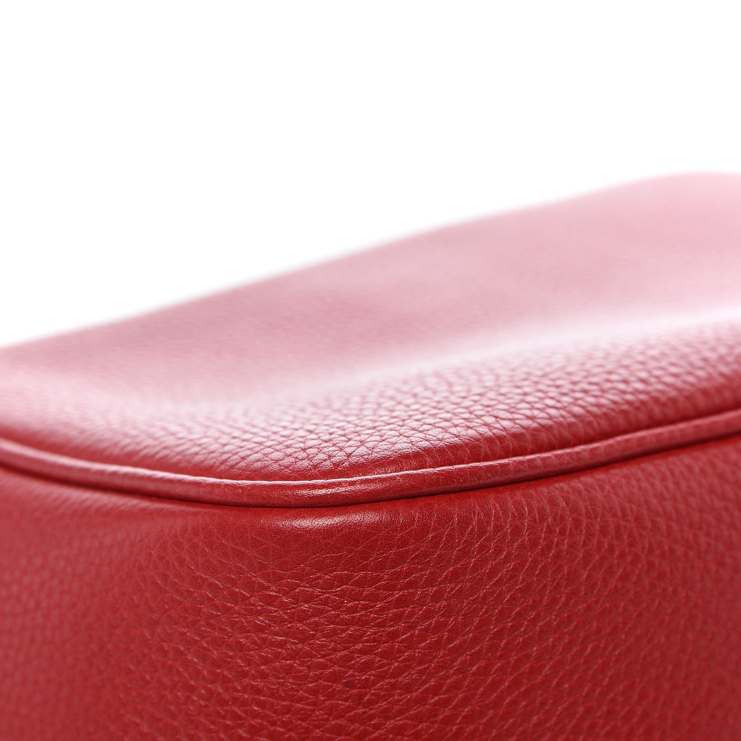 Gucci Pebbled Calfskin Small Soho Disco Bag Tabasco Red 7 of 11