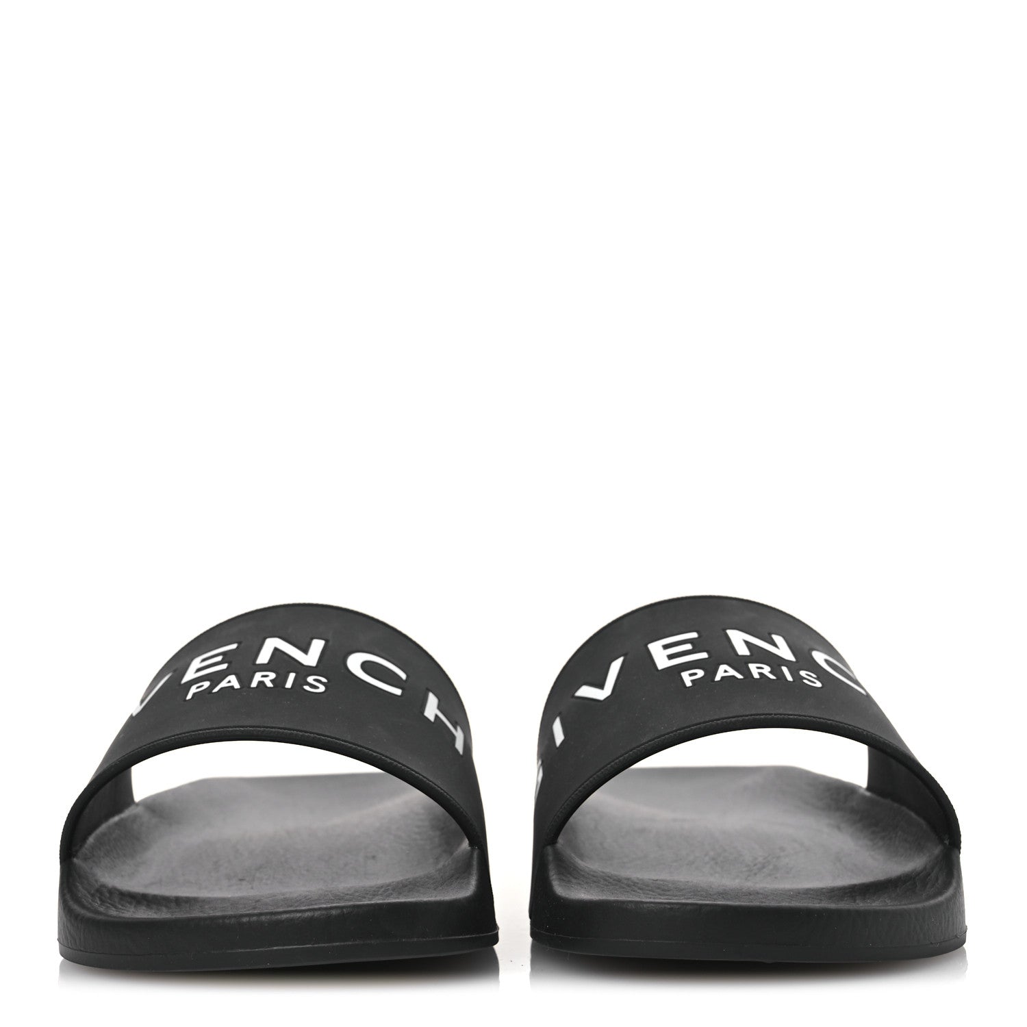 Givenchy Rubber Logo Pool Slide Sandals 35 Black 3 of 11