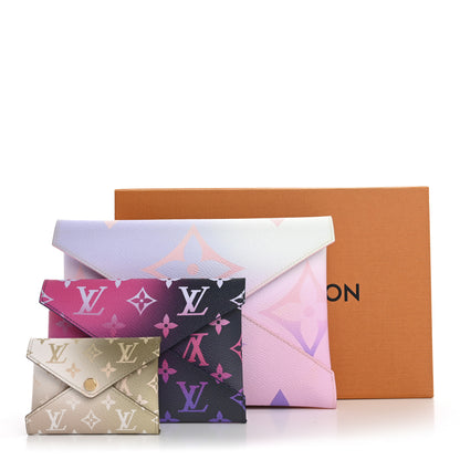 Louis Vuitton Monogram Giant Spring in the City Kirigami Pochette Set Sunrise Pastel Midnight Fuchsia Sunset Kaki 11 of 11
