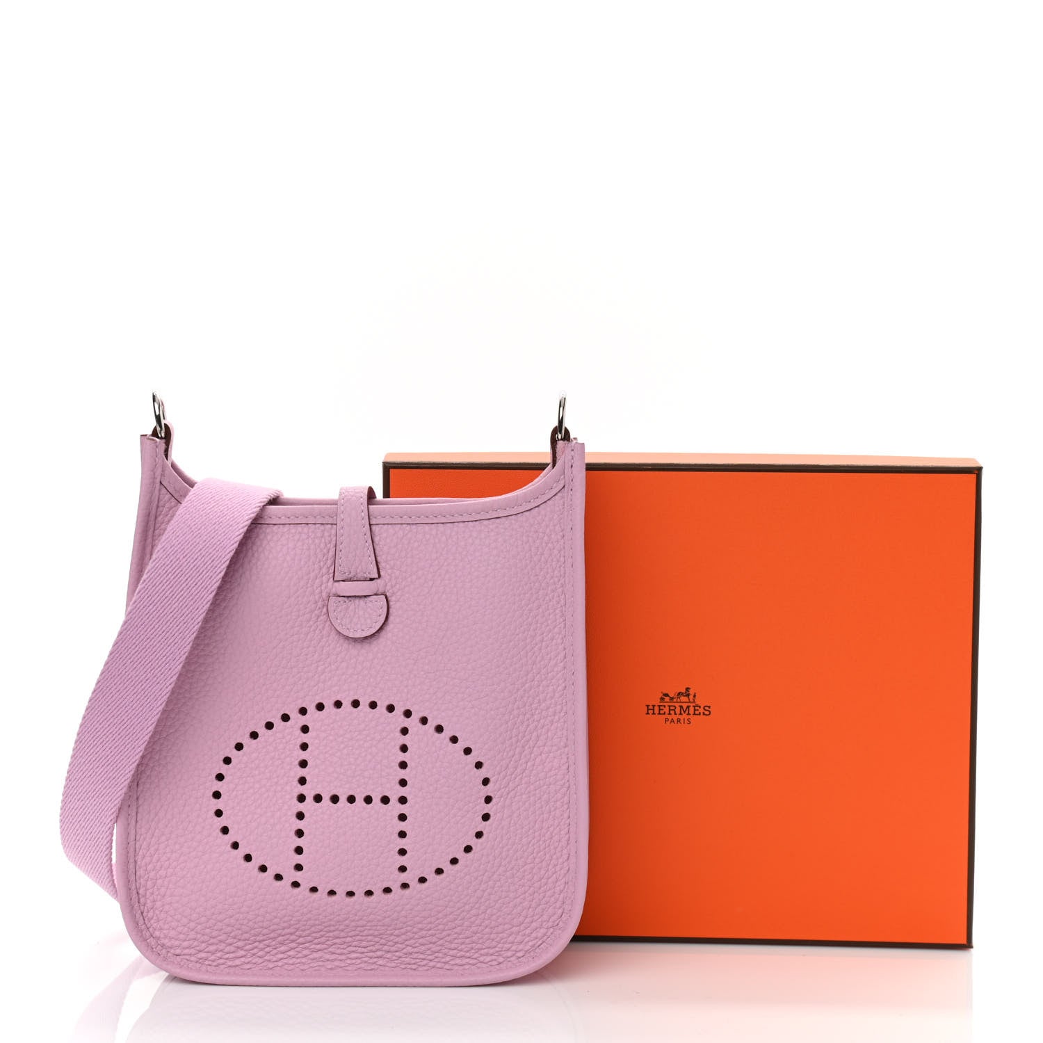 Hermes Taurillon Clemence Evelyne TPM Mauve Sylvestre 10 of 10