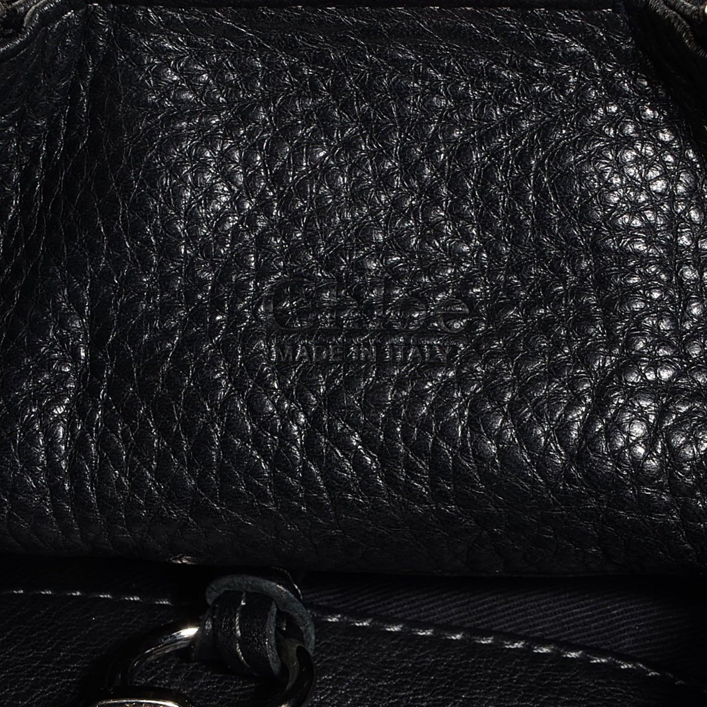 Leather Large Paddington Shoulder Bag Black
